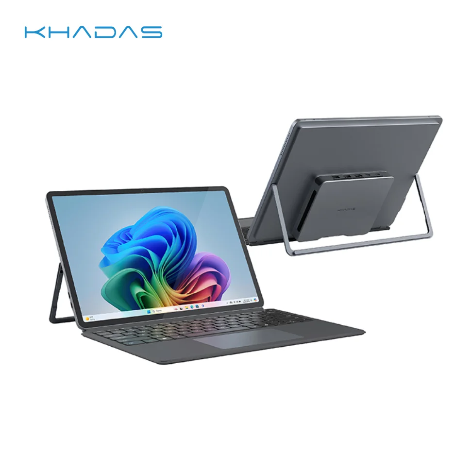 Khadas xPlay, 13” 2.8K Portable Monitor Display with Kickstand and keyboard. Features 4150mAh battery and supports Mind Link