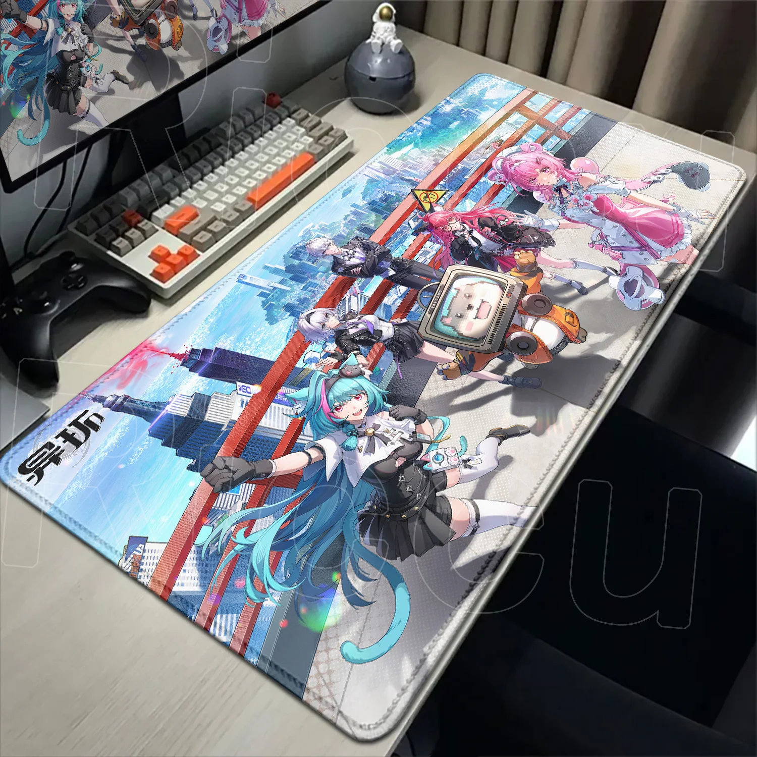 Mouse Pad Neverness to Everness NTE Cute Girl XXL Gaming Keyboard HD Printing Mousepad office Computer Anime Gamer Desk Mat Rug
