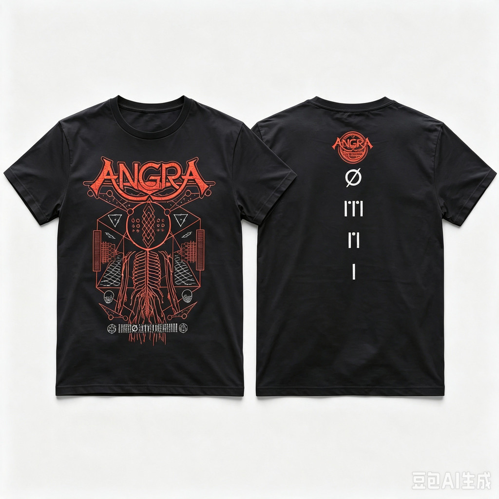 Camiseta Preta Unisex Design com Imagens Estilizadas e Textos 