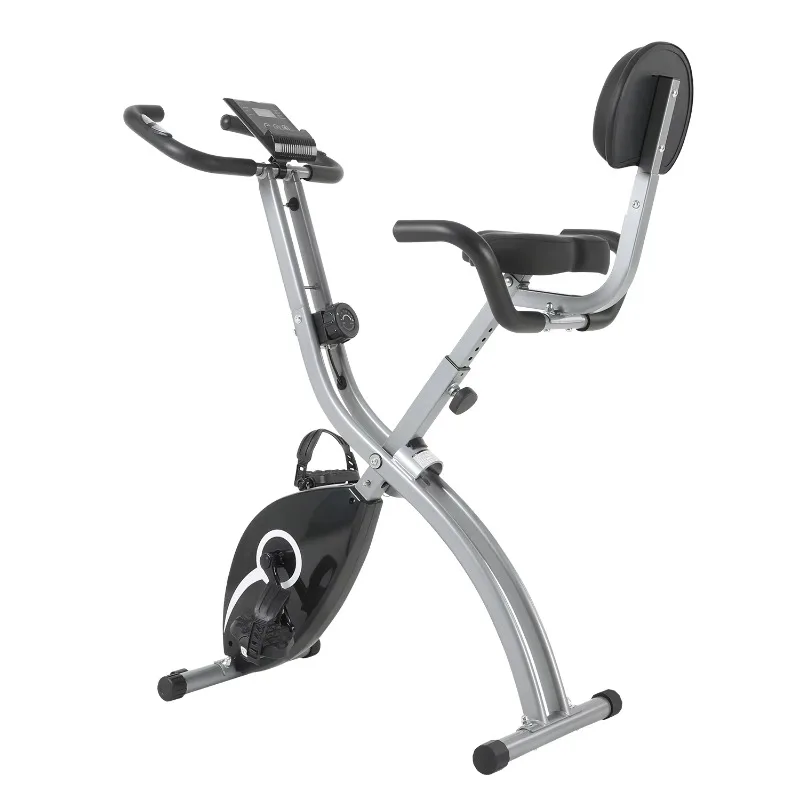 2025 Unisex Foldable Exercise Bike with Seat - Home Fitness Comfortable Cardio Training Portable Home Equipment for All Users