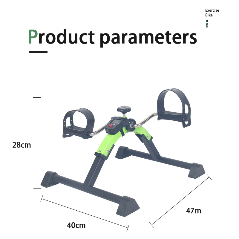 Screen-Equipped Mini Foot Pedal Exerciser Portable Home Gym Leg Fitness Machine
