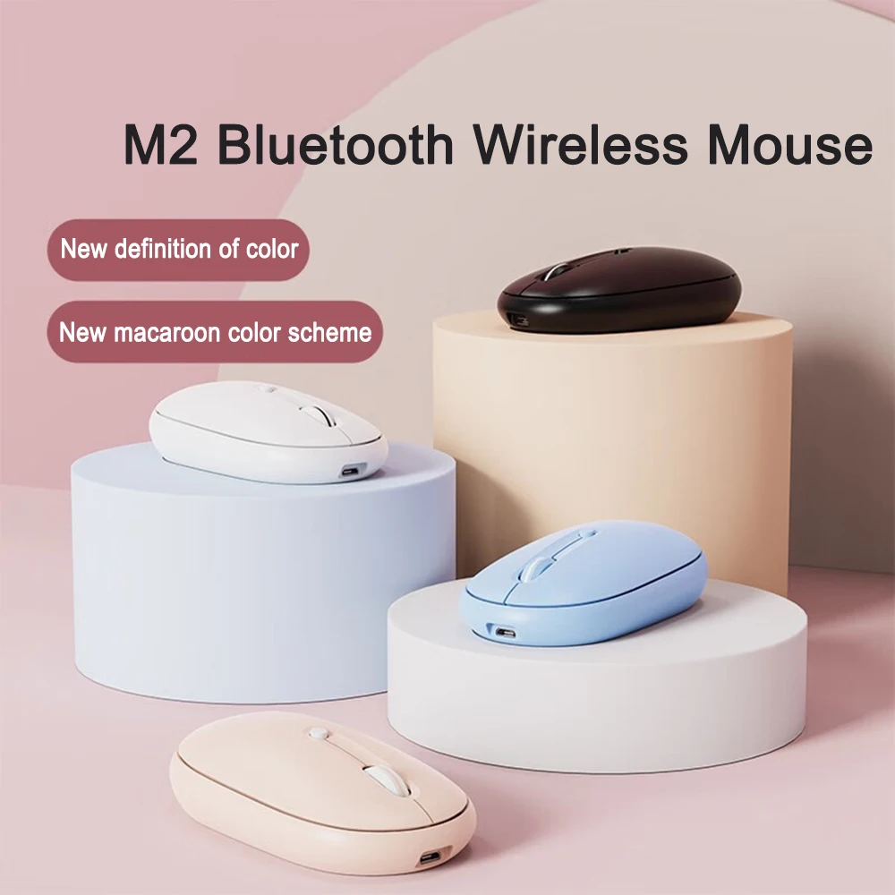 M2 Wireless Mouse 2.4 Suitable Tablet Notebook Wireless Bluetooth Touch Mouse Long Term Office supplie Bluetooth Mouse Ergonomic
