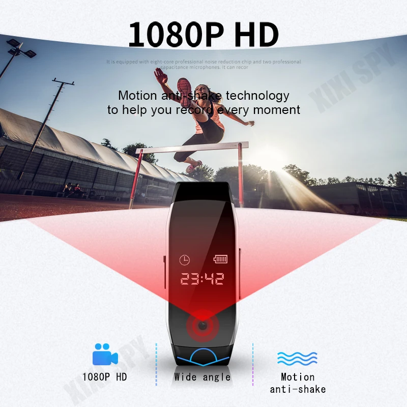Camera Watch 1080P HD DV Professional Digital Voice Video Recorder Bracelet Dictaphone Sound Small Micro Home security