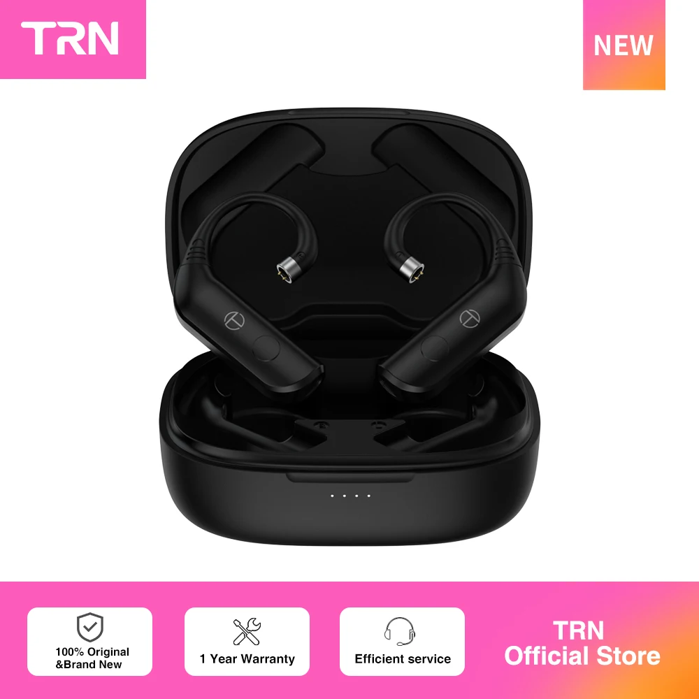 TRN BT20 Pro Wireless Bluetooth 5.3 HIFI Earphones Module Upgrade Cable  /MMCX Connector Replaceable Plug Ear Hook For Moondrop