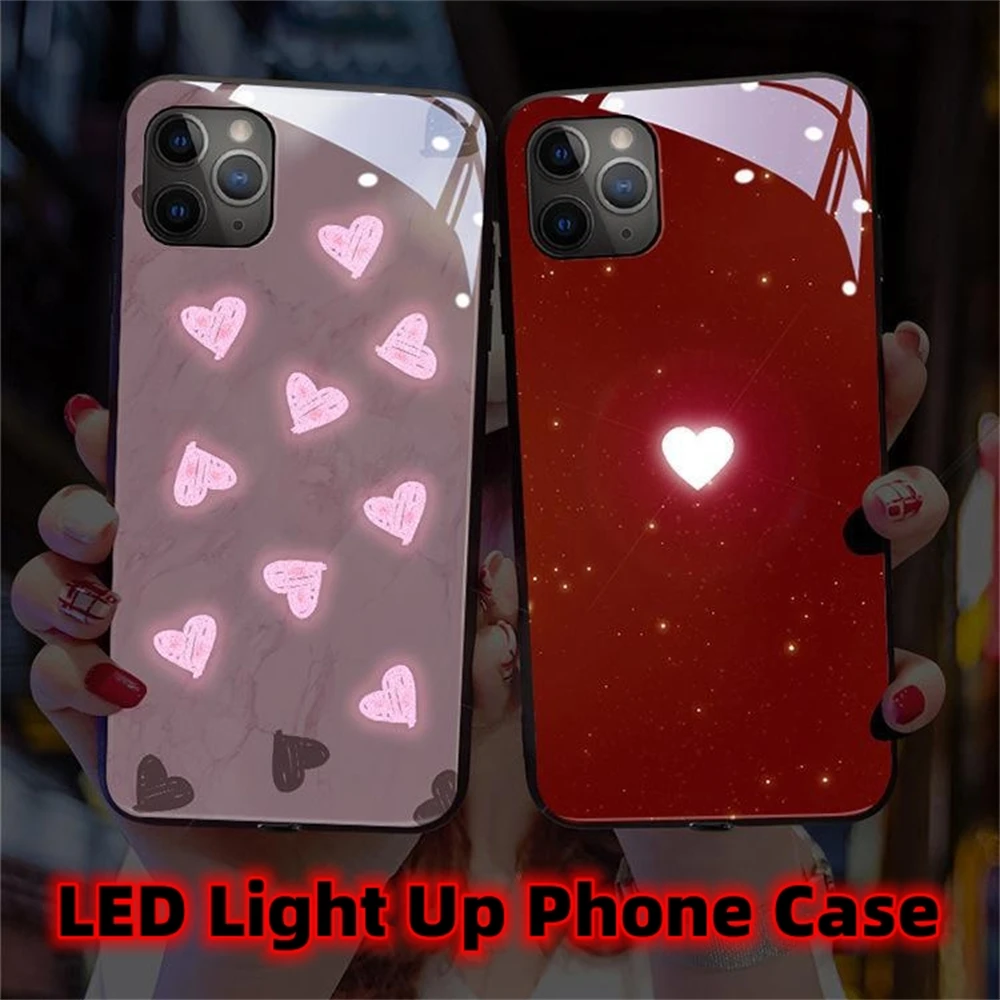 2026 Fashion Popular Hot Sale Design Smart Led Light Music Luminous Cell Phone Case For iPhone Air 17 16 E 15 14 13 12 Pro Max