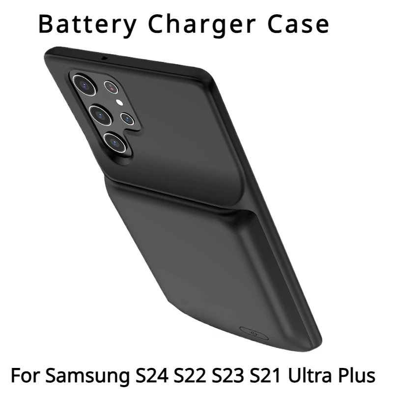 Battery Charger Case 5000mah External Battery Pack Power Bank Shockproof Charging Cover for Samsung S24 S22 S23 S21 Ultra Plus