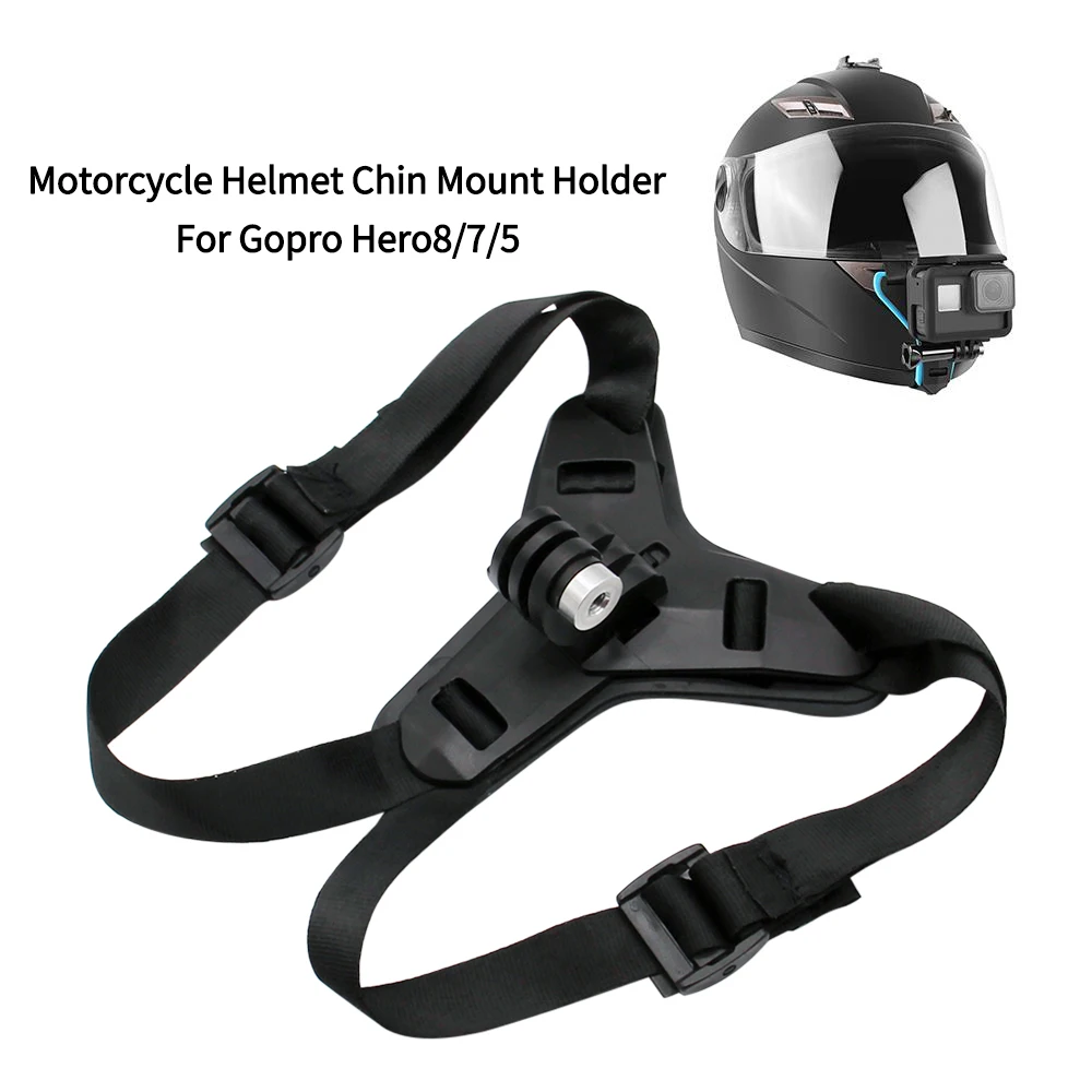 Full Face Helmet Chin Stand Mount Holder For GoPro Hero 5/7/8 Action Sports Camera Motorcycle Camera Holder Accessory