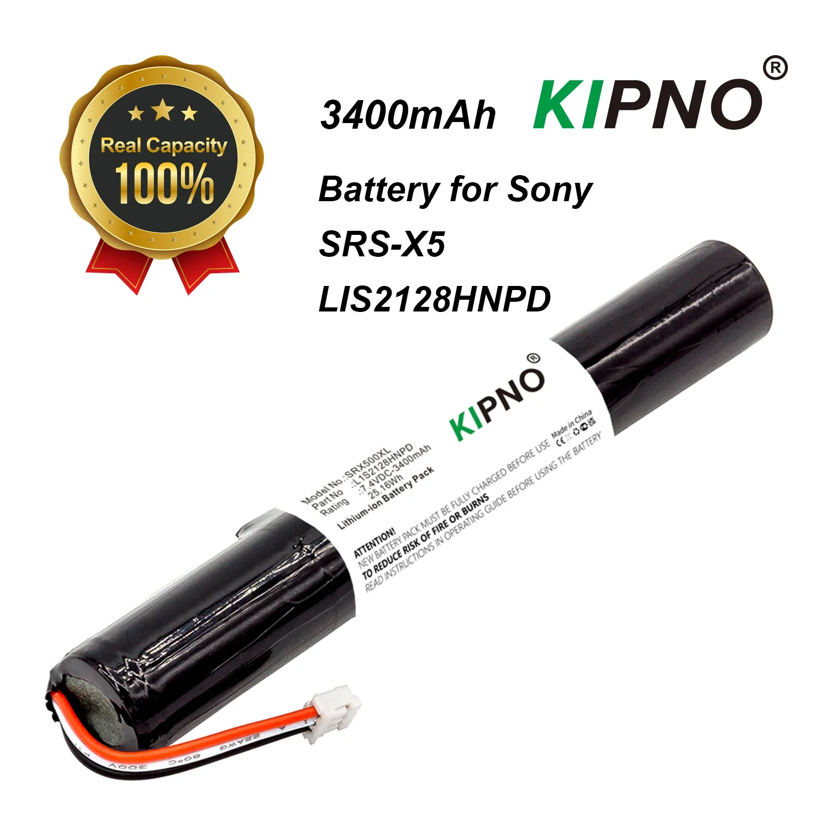 KIPNO 3400mAh Bluetooth Speaker Battery LIS2128HNPD For Sony SRS-X5 High-Quality Replacement Lithium-ion Power Supply