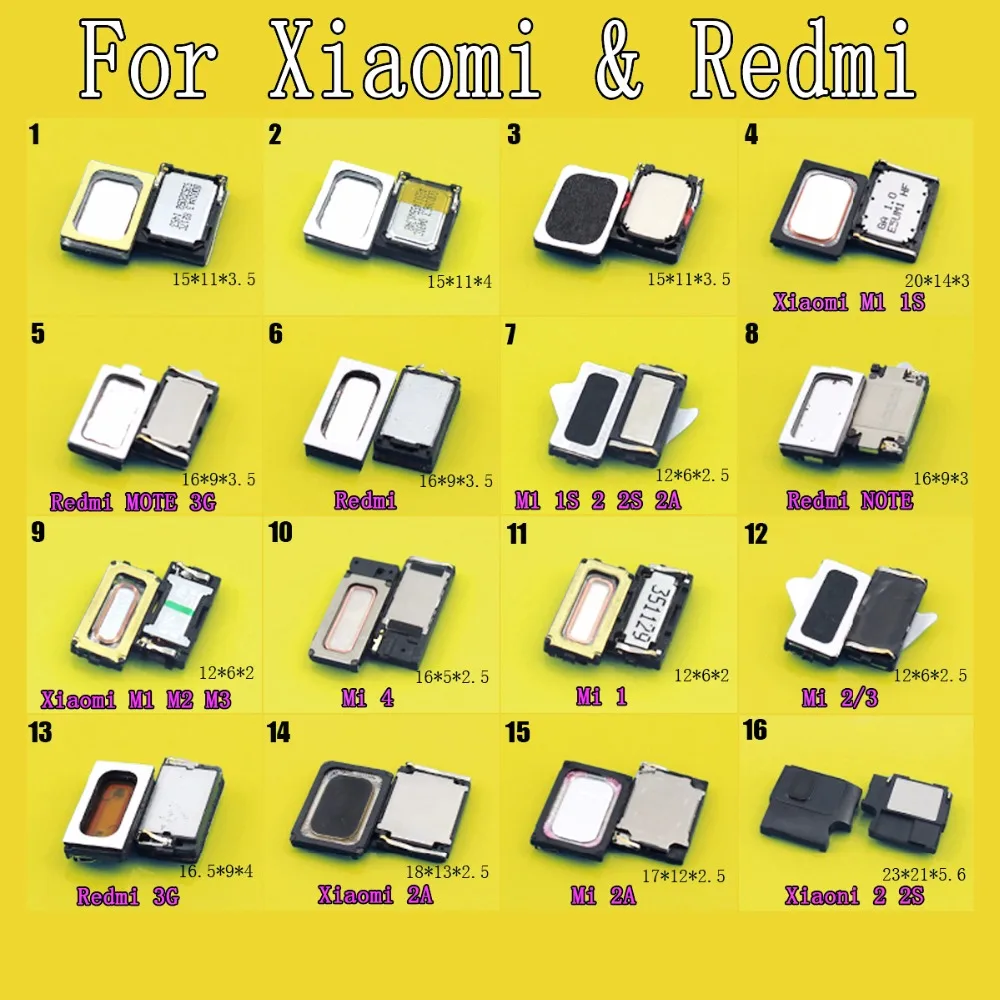 Loudspeaker Loud Speaker Buzzer For Xiaomi Redmi Hongmi NOTE 3G  M1 1S 2S MI 2A 3S MI4 M3 M2 MI2/3 Pro SE Top Quality