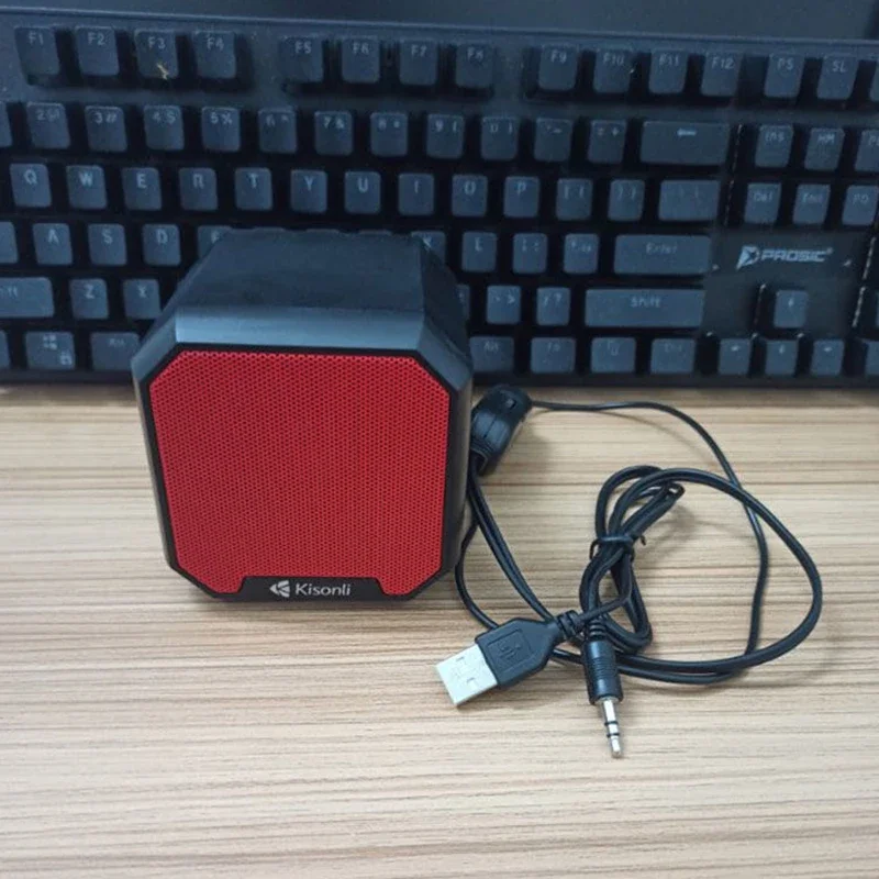 Wired Desktop Computer Speaker Single USB Active Notebook Small Audio Player
