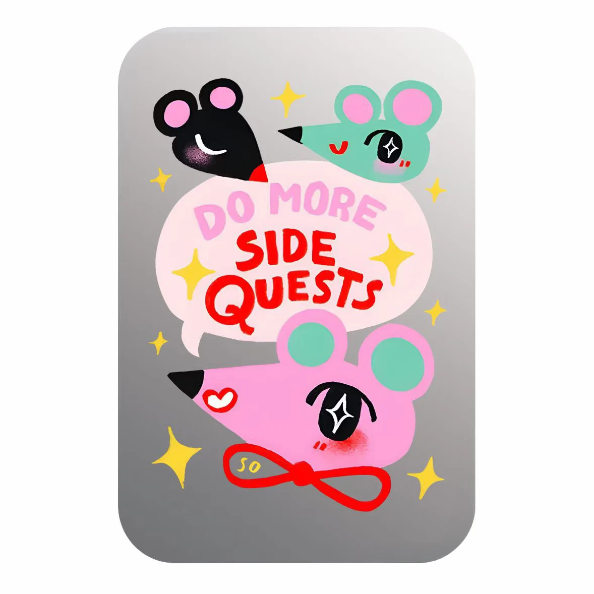 Cartoon Graffiti Mouse Colorful Stars Puppies Magnetic Phone Stand Card Holder for IPhone 13 14 15 16 17 Pro Max Case