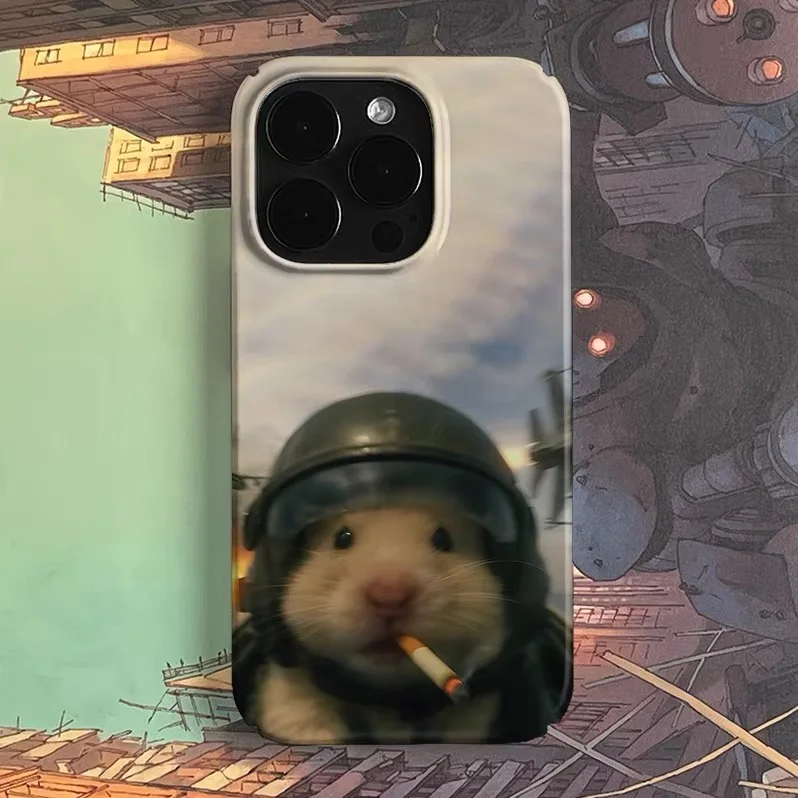 Ins Little Cute Pet Mouse Art Case for IPHONE 17 16ProMax 15 14 13 12 11 PRO Plus Acrylic TPU Two in One Magnetic Phone Cases