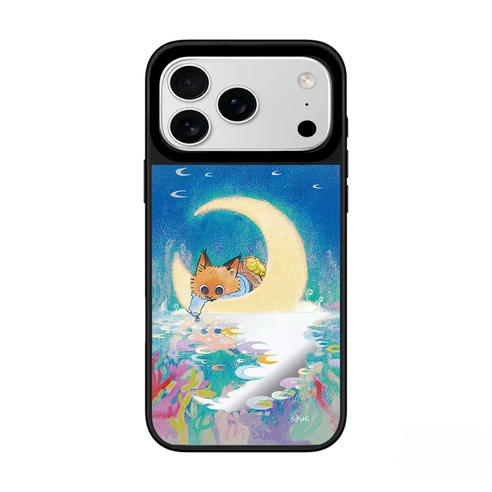 Cute Flower Fox Mouse Mirror Magnetic Phone Case Cover for IPhone 17 16 15 14 13 12 Pro Max Case