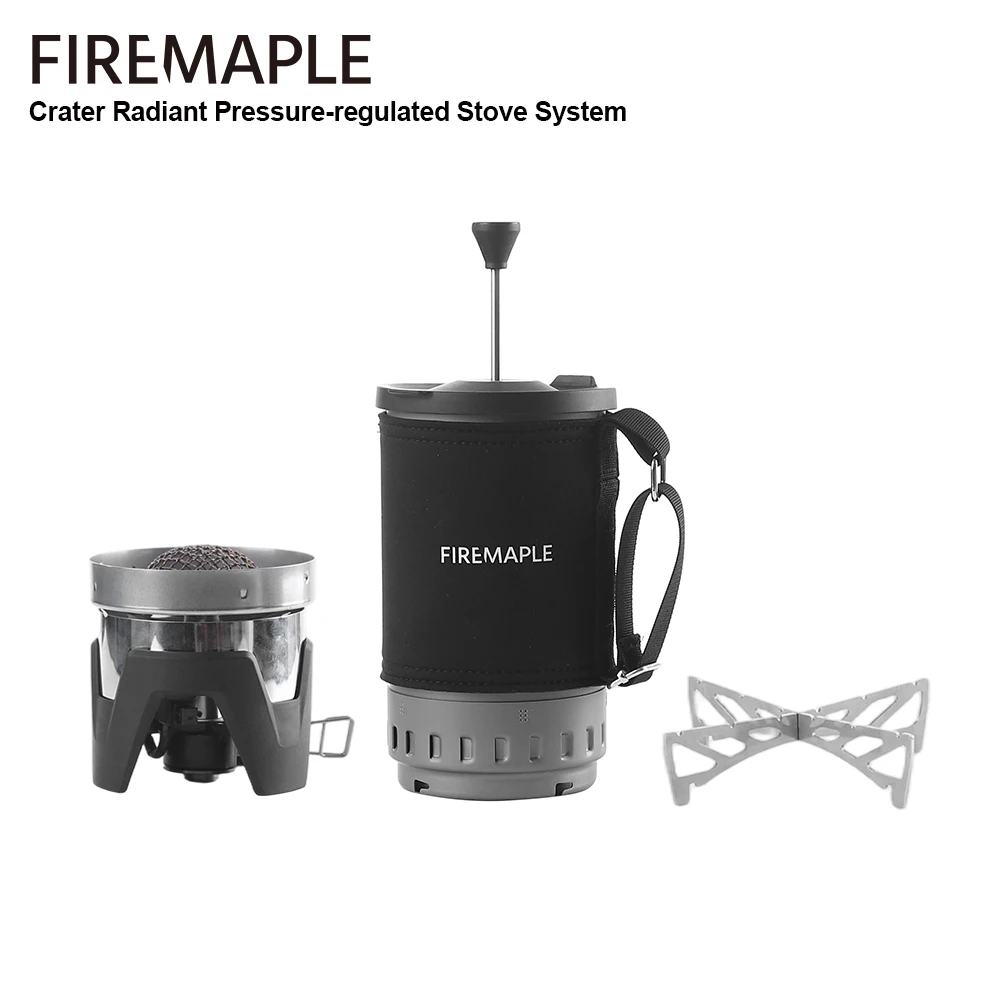 Fire-Maple Crater Radiant Stove System Electric Ignition Integrated Pressure-regulator Burner Ultralight Backpacking Cook Set