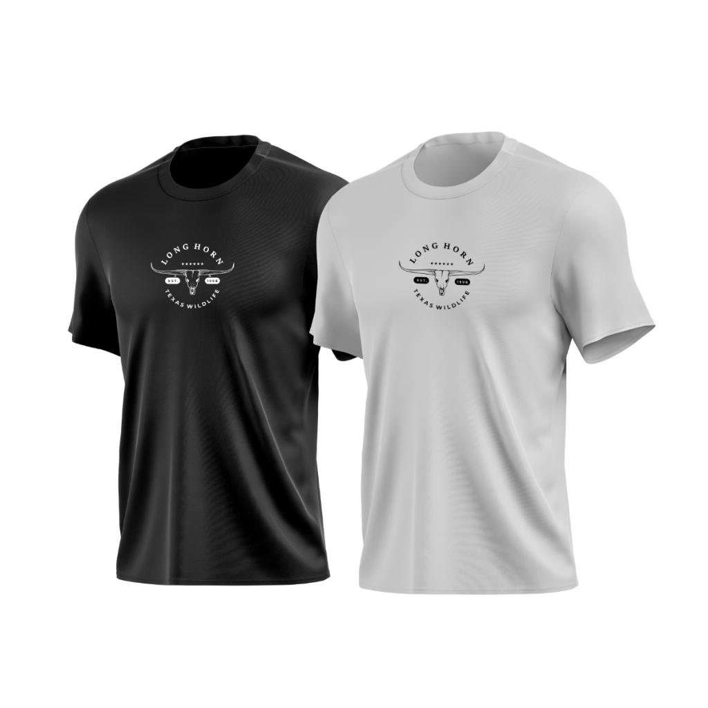 Kit Camisa Camiseta Texas Long Horn Truck Country Casual masculino