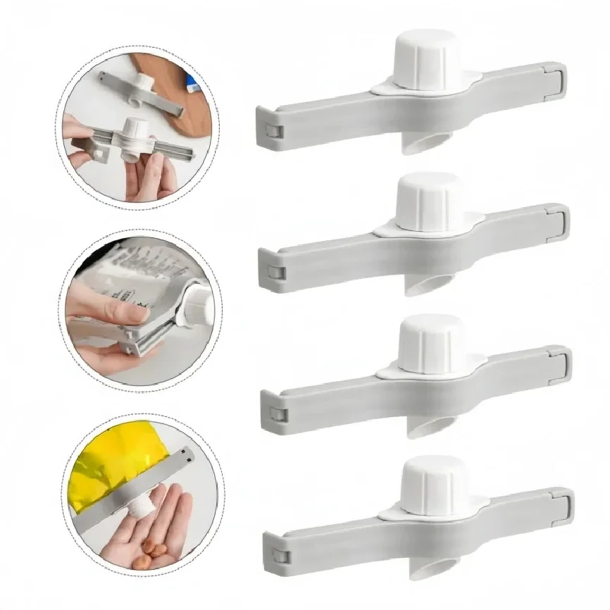 Kitchen Storage Food Snack Sealing Bag Clips Screw Cap Seasoning Bag Milk Powder Bag Preservation Clip Gadgets Home Accessories