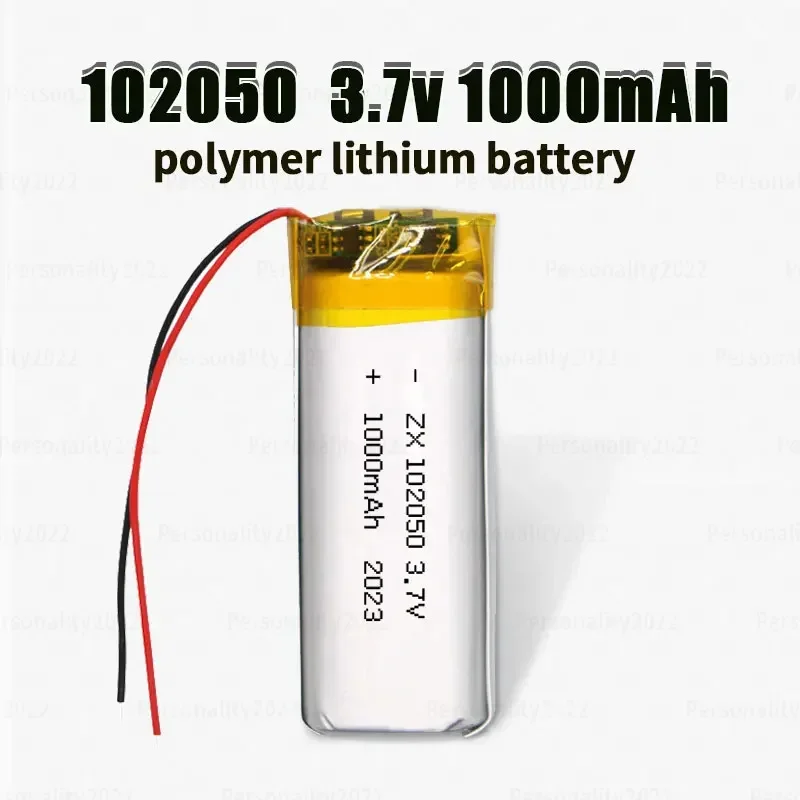 102050 1000mAh Lithium Polymer Battery 3.7V Rechargeable Batteries for GPS Navigator DVD Mp3/mp4 Speaker Beauty Equipment