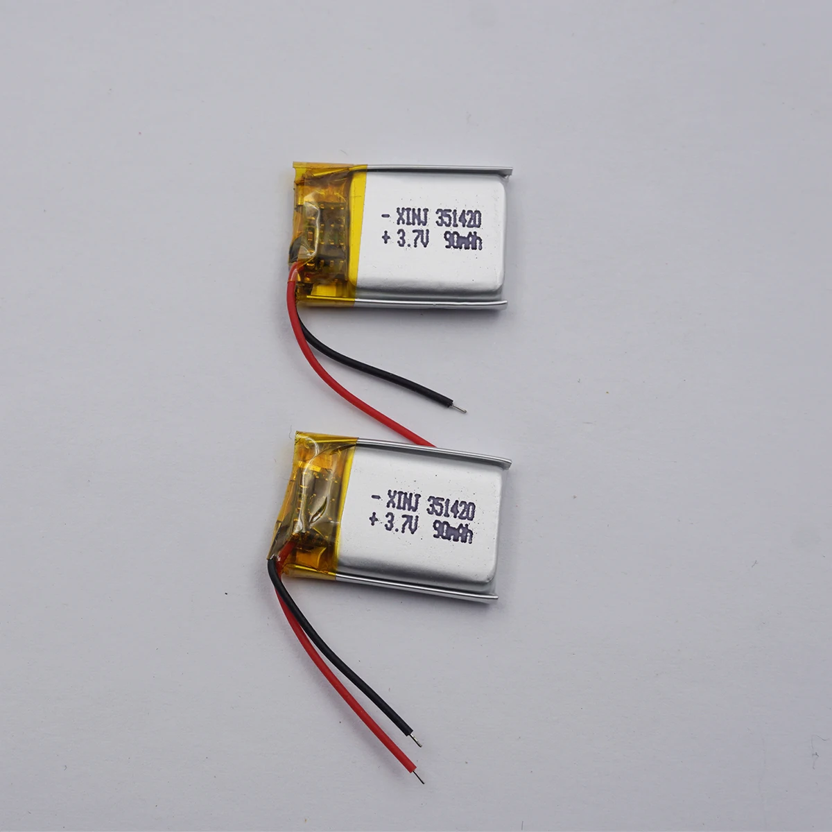 2pcs 3.7V 90mAh 0.333Wh Rechargeable Li Lithium Battery 351420 For Speaker Headphones GPS Sat Nav Driving Recorder Bluetooth Mp3