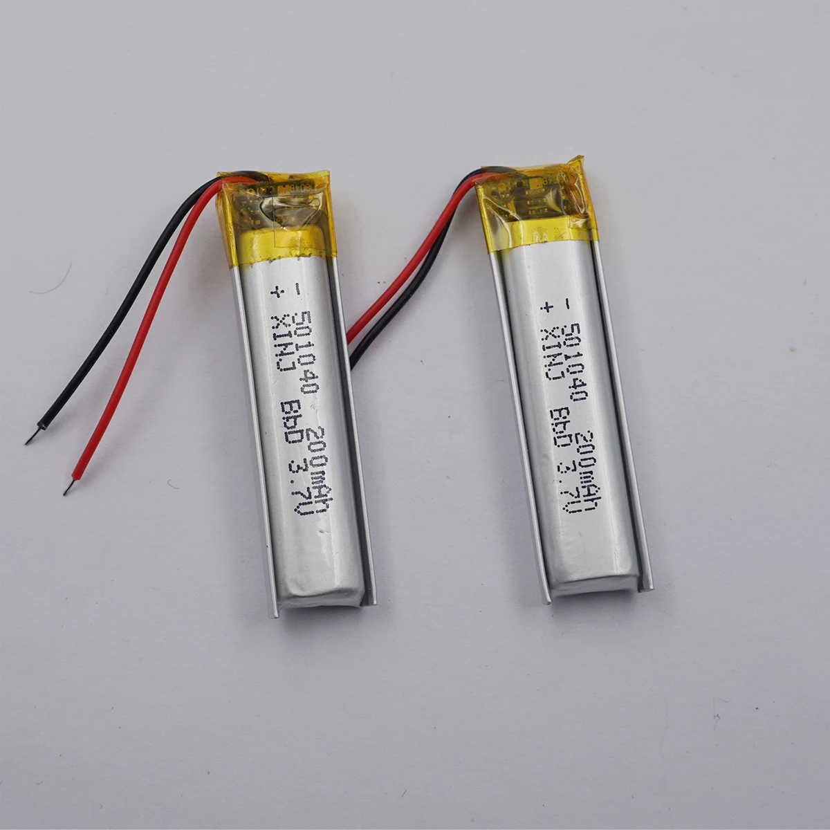 2pcs 3.7V 200 mAh Rechargeable Polymer Li-Po Battery 501040 for Bluetooth Speaker Headphones GPS Sat Nav Recording Pen 051040