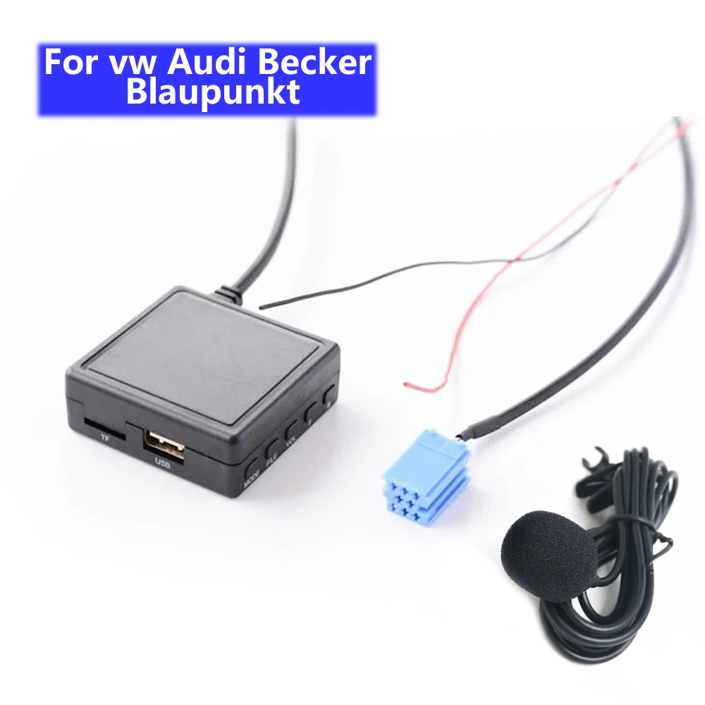 Bluetooth Aux Receiver Cable with USB,mic Hands-free Adapter For AUDI Chorus Concert for Blaupunkt For vw Delta Beta For Becker