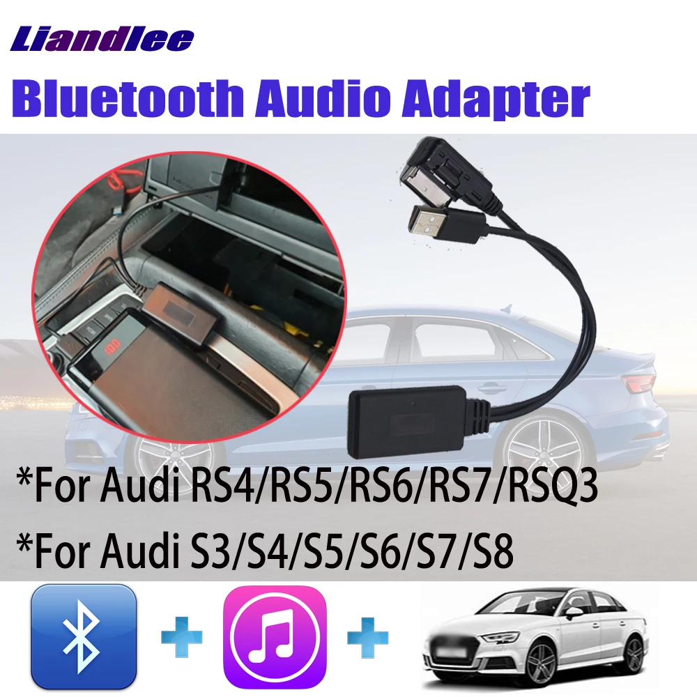 Wireless Car Music Cable For Audi S3/S4/S5/S6/S7/S8 AMI MMI USB Socket Bluetooth BT 2.0/3.0/4.0/5.0 Adapter
