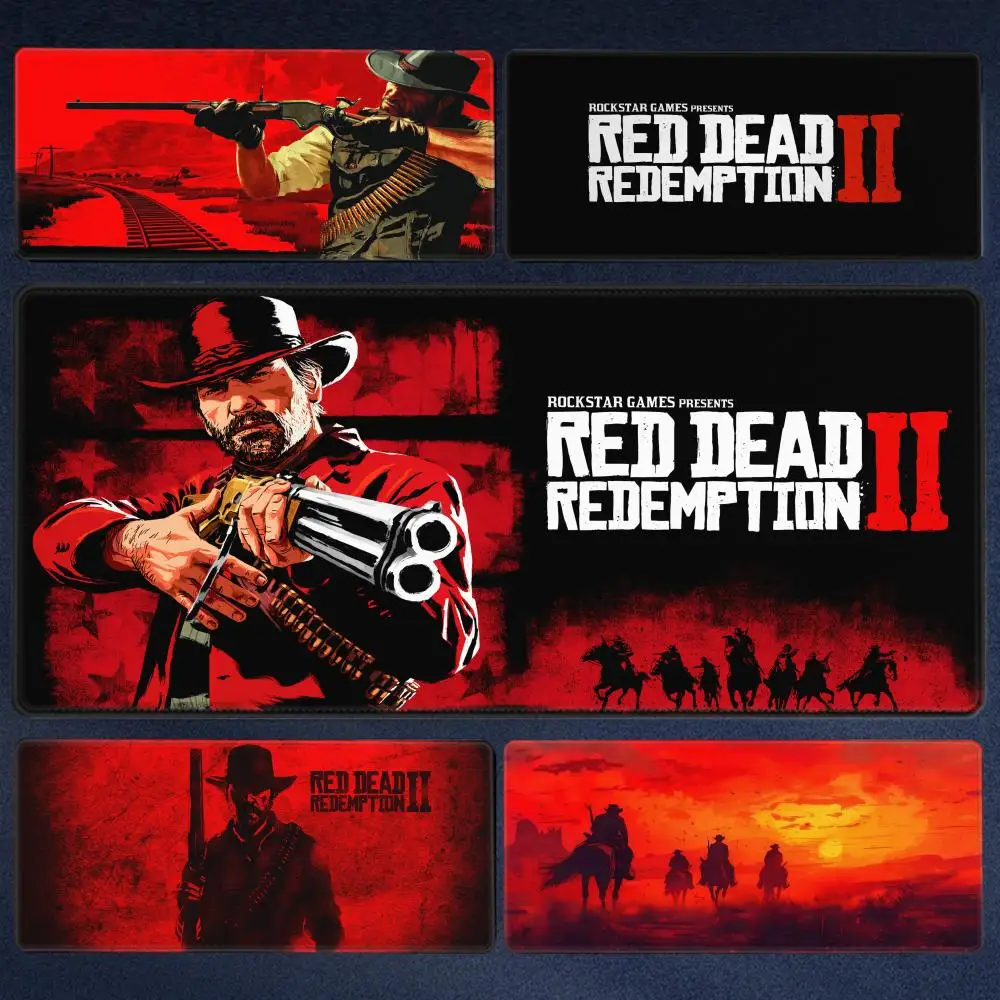Game Red Dead Redemption 2 Mouse Pad Large Desk Mat Keyboard Ergonomic Office Rubber Game PC Non-slip Anti-fray Home Custom Best