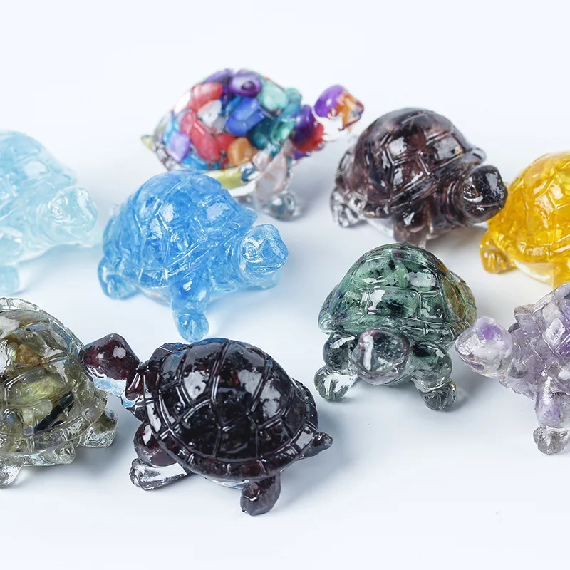 Crystal Turtle Jewelry, Mini Turtle Lucky Ornament, Lucky Jewelry, Suitable for Home Office Desk Decoration, Home Decoration