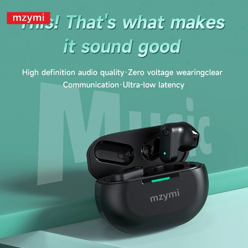 MZYMI T89 Mini In Ear TWS Bluetooth Headphones Wireless Earbudas Sport Waterproof Earphones Touch Control Hifi Stereo Headset