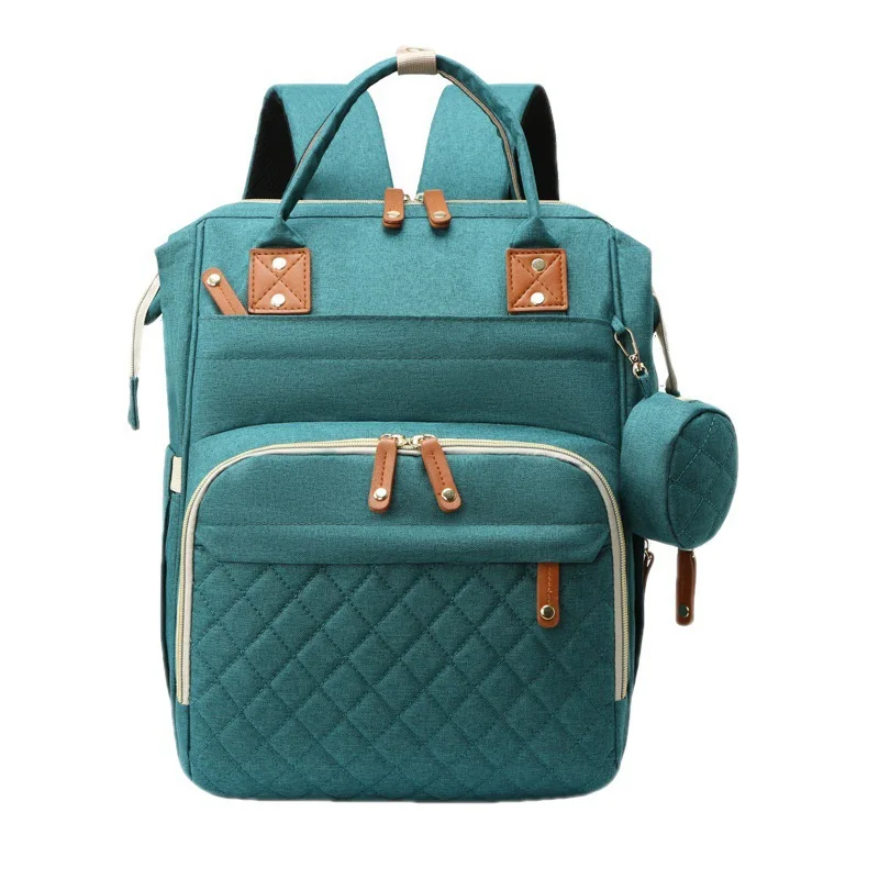 New Mommy Bag Large Capacity Premium Mother and Child Backpack Multi Functional Baby Bed Insulation Waterproof Dry