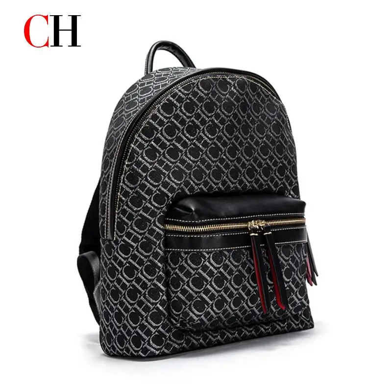 CH Shoulder Bag Luxury Brand Large Capacity Commuter Travel Backpack 2026 New Luxury Brand Designer Unisex Student Tote Storage