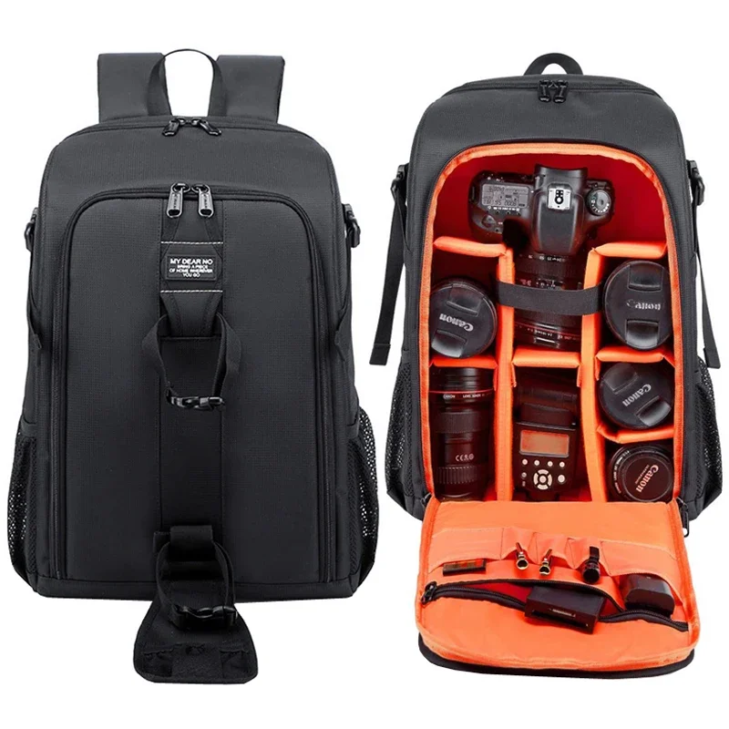 DSLR Camera Bag, Waterproof, Adjustable Shoulder Strap, Durable Travel Photography Backpack, Suitable for Outdoor Activities