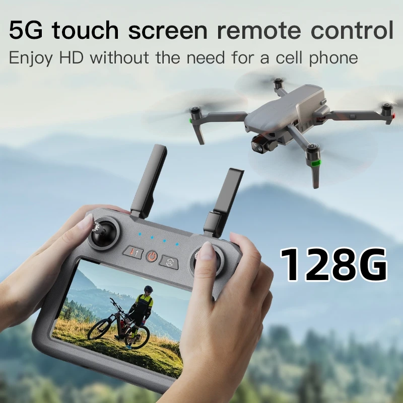 GPS Drone 4k Profesional 3-Axis Gimbal 360° obstacle avoidance 6KM Foldable RC with screen Quadcopter Dron
