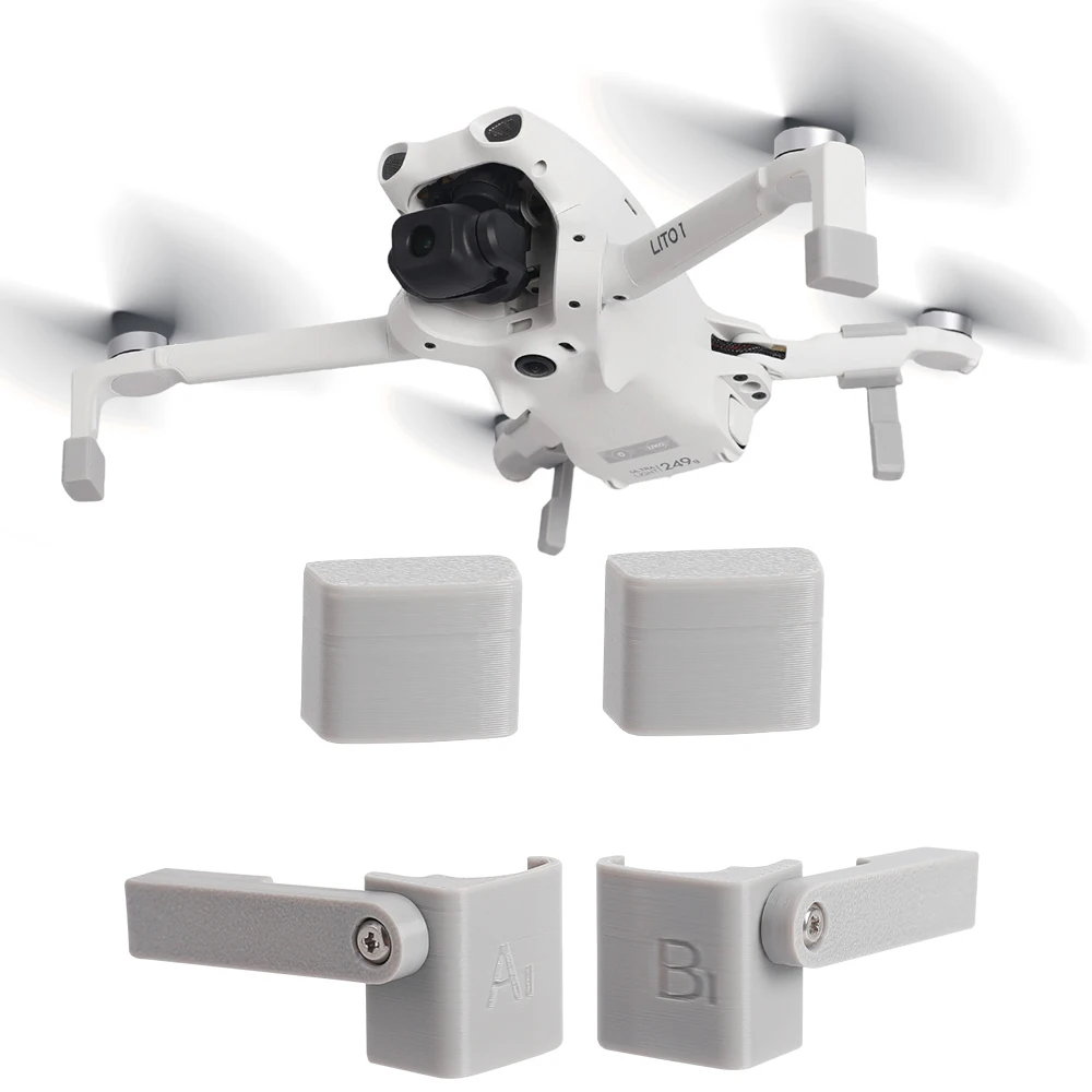Landing Gear Extender for DJI LITO 1 LITO X1 Drone Foldable Lightweight 9 2g Skid Pad for Bottom Protection