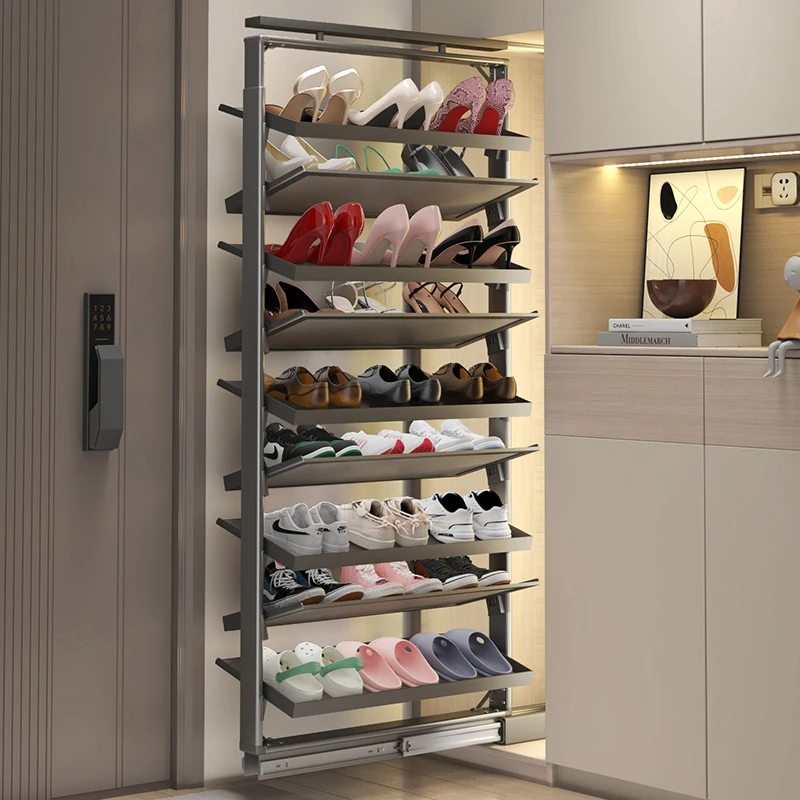 HNOSS Tier Shoe Rack Storage Organizer Smart Adjustable Design 360 Degree Rotating Shoe Rack for Home