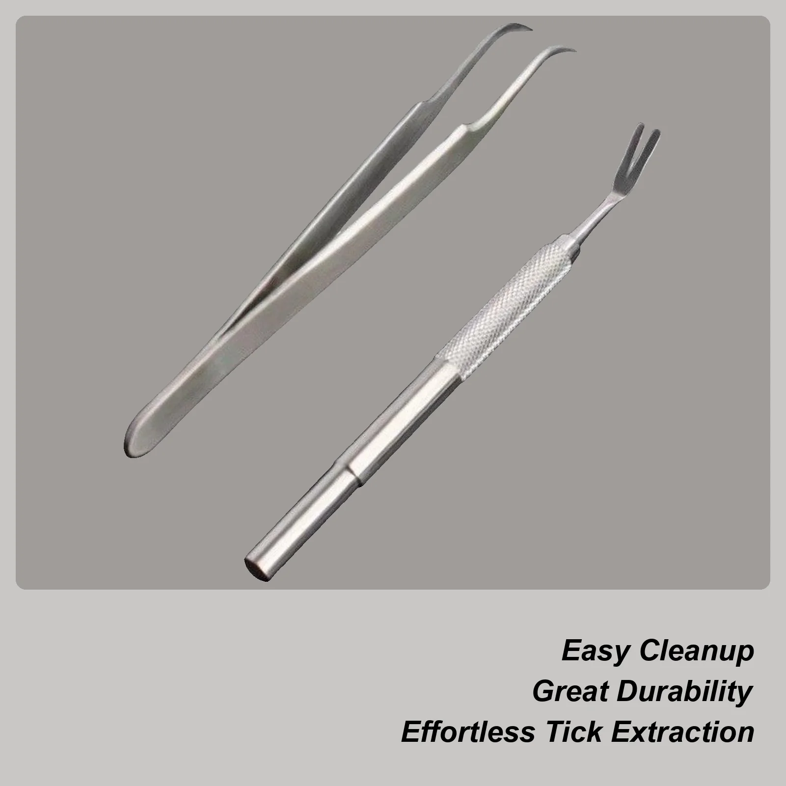 Dog Tick Remover Compact Tick Puller Tool 2X Ergonomic Stainless Steel Efficient Portable Puller For Pets Travel Home Humans