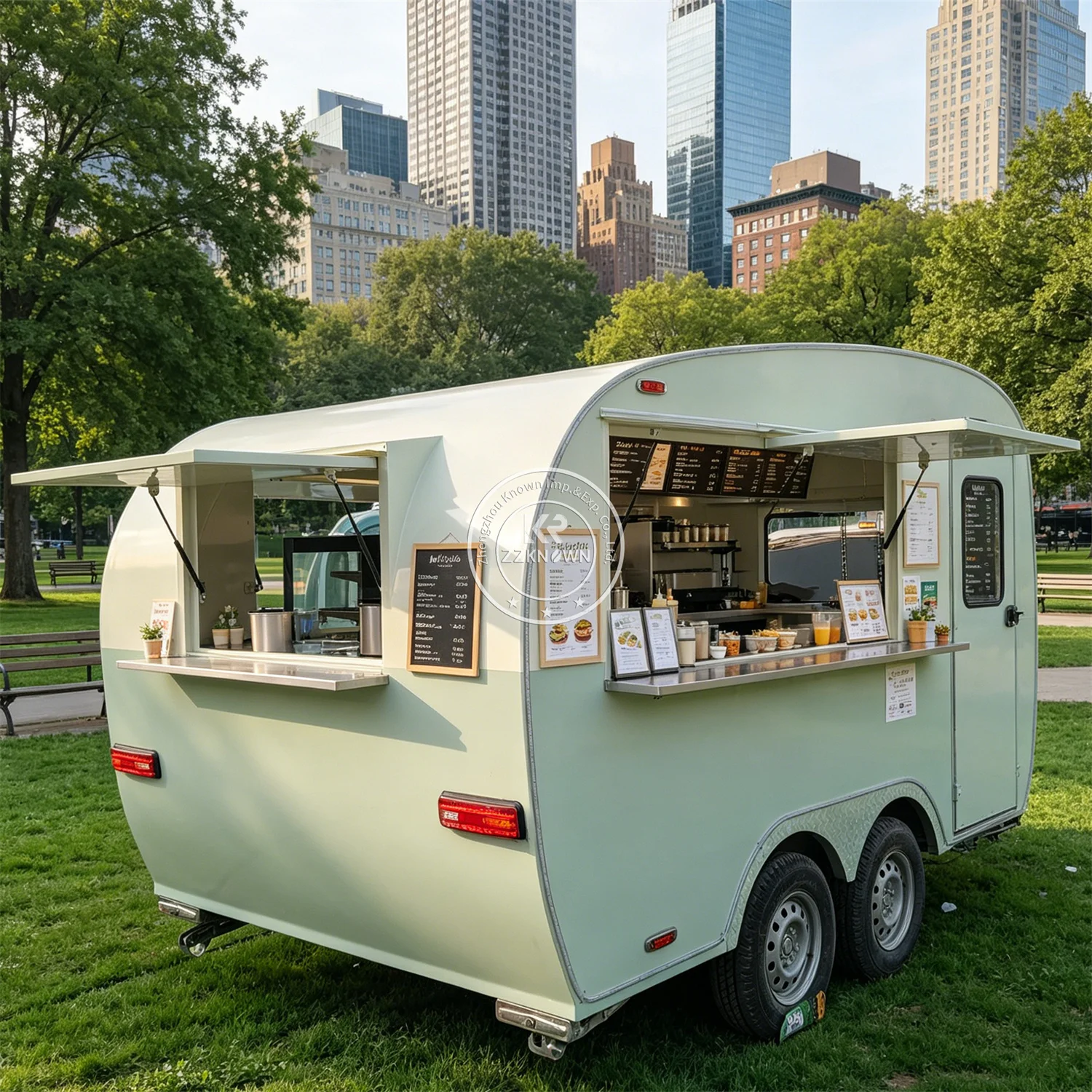 Best Selling Mobile Popcorn Coffee Ice Cream Lemonade Snow Cone Cart Concession Trailer Fast Food Truck With Full Kitchen