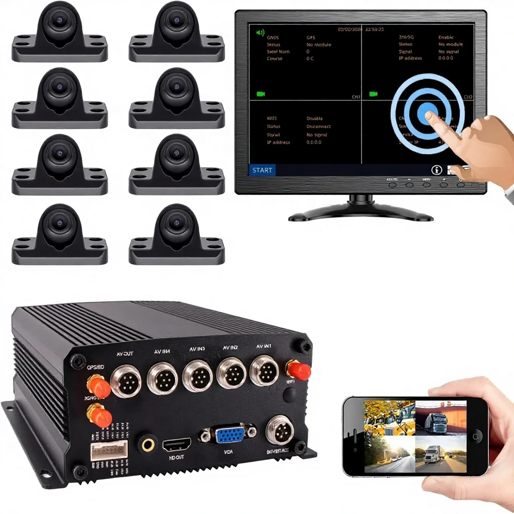 JOINLGO N38-4GW 8-CH Mobile DVR Backup Camera System 10