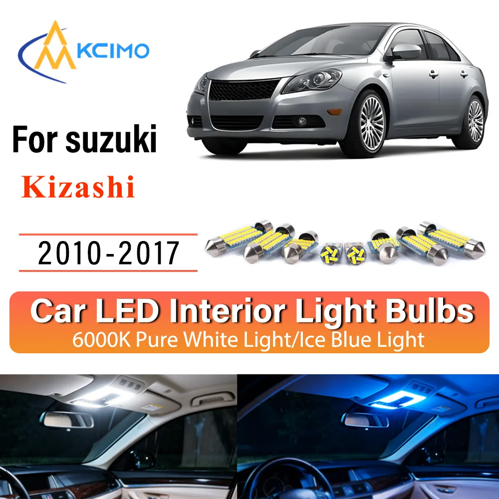 KCIMO Canbus Number Plate Bulb For suzuki Kizashi 2010-2017 Premium Reading Interior Error-Free Easy Install LED Bright Lights