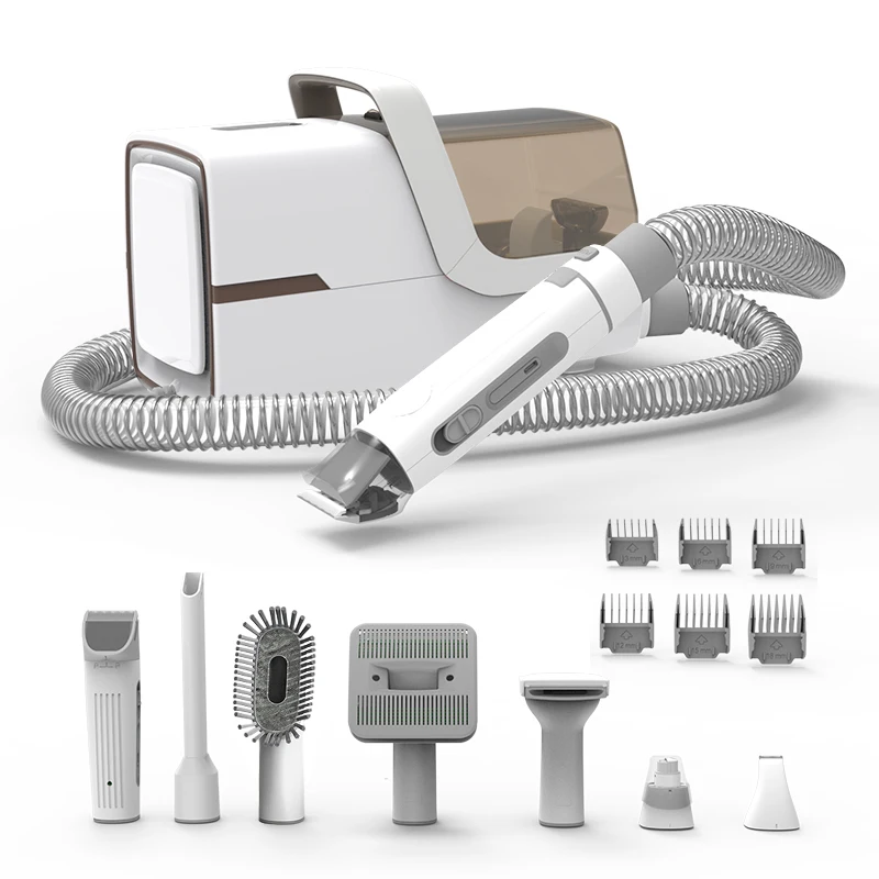 2025 Best Seller Professional 7 In 1 Electric Table Comb Vacuum Cleaner Kit Pet Grooming Kits For Cats Dogs