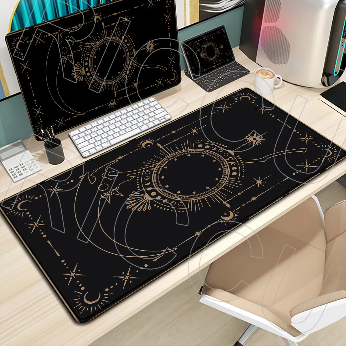 XXL Mouse pad carpet Desk Mat Mousepad Tarot scythe of death computer PC Accessories Large waterproof Printing Keyboard Office
