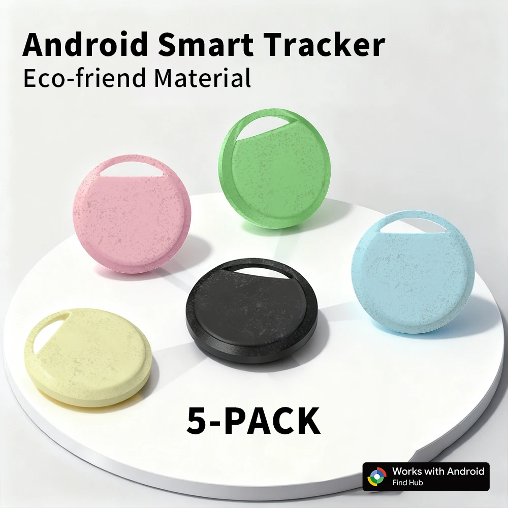 5PCS Smart Tag Anti Lost Tracker Google Certified Bluetooth Locator for Android Multi Pack Key Finder For Bag Wallet Key Luggage