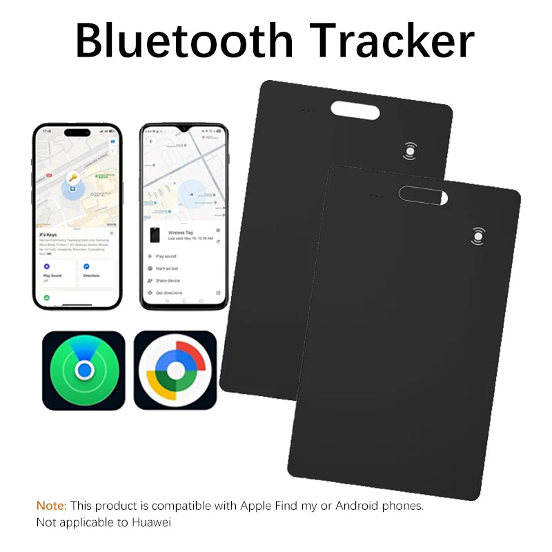 Slim Wallet Smartcard Tracker for iOS and Android Waterproof Bluetooth Item Finder Slim Smart Tracking for Luggage Passport