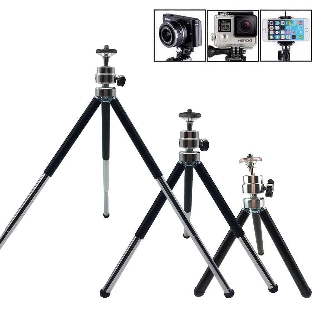 Mini Tripod With Holder For Xiaomi Huawei Samsung Iphone Smartphones Desktop Tripod For Gopro Hero7 8 9 10 11 12 SJcam DV Camera