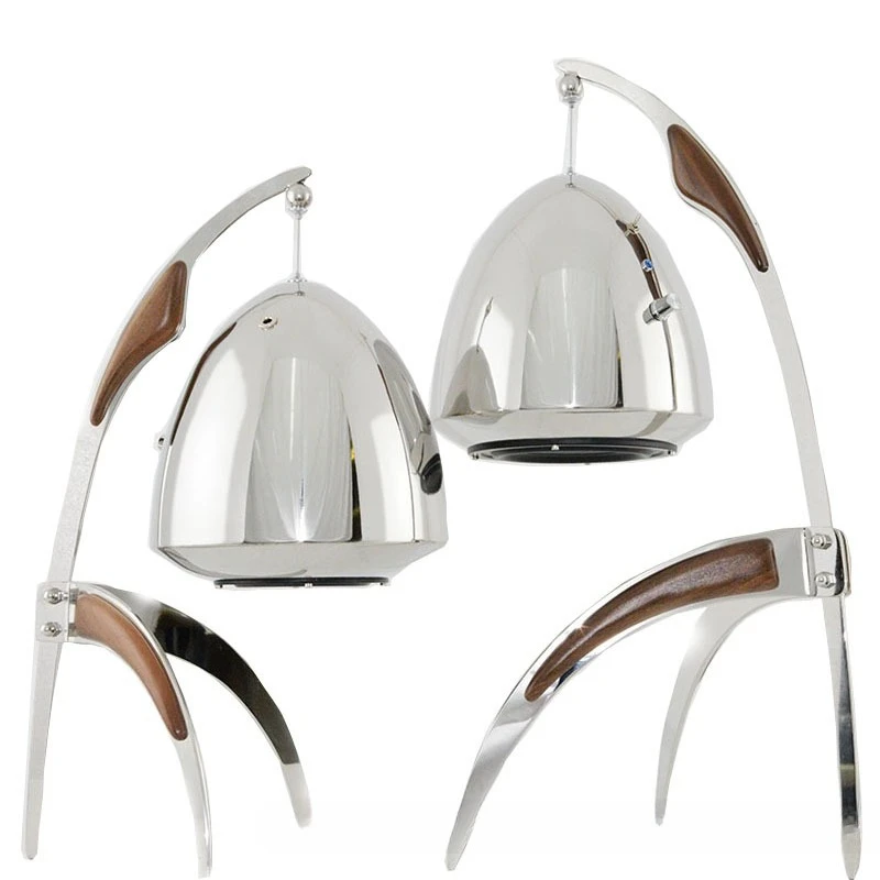 Simple modern light luxury stainless steel bluetooth audio speaker ornament model room sales office living room building