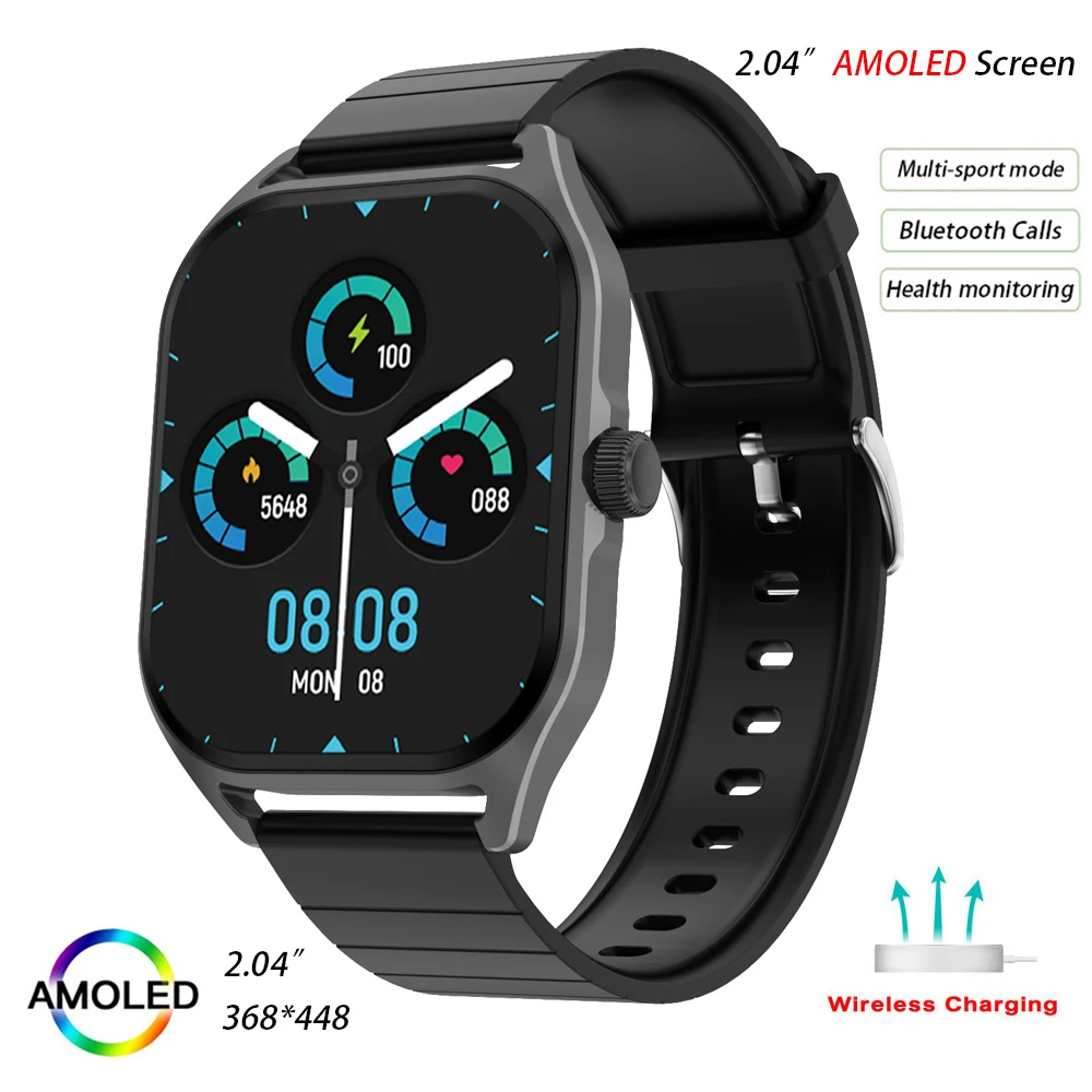AMOLED Screen Smartwatches DT99 Smart Watch Men Women Bluetooth Call Voice Waterproof Wrist Watches Compass Wristwatch Smartband