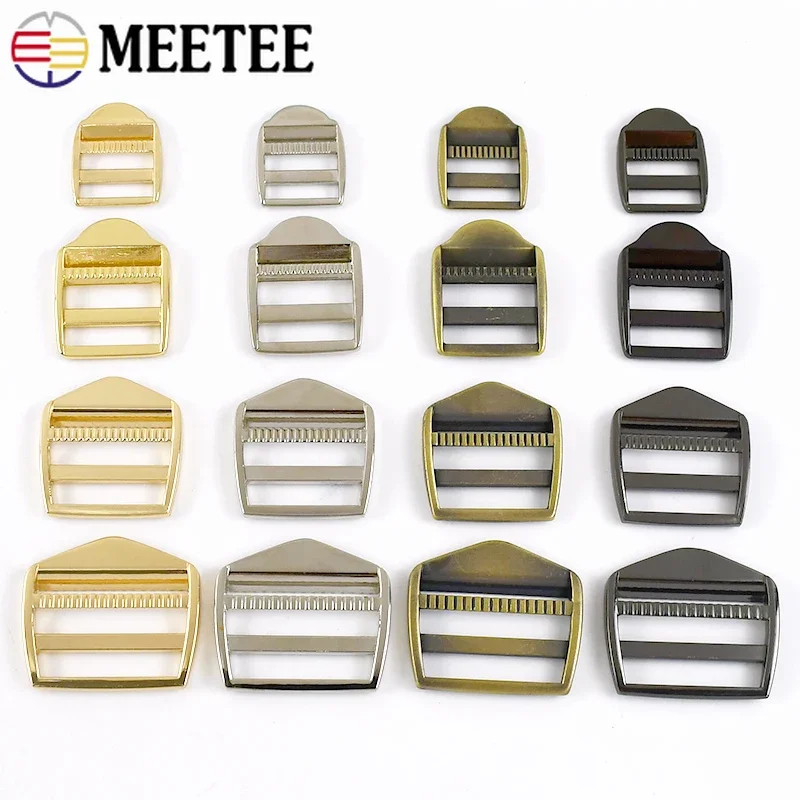 5/10Pcs 20/25/31/38mm Metal Buckle for Backpack Slider Adjustment Clasp Bag Strap Tri-Glide Hook Buckles Belt Ring Accessories