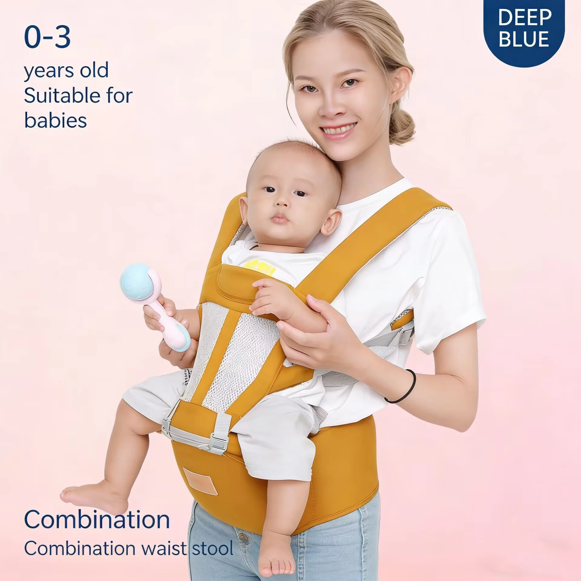Baby Carrier Multi-use Before and After Kangaroo Bag Ergonomic Accessories Infant Multifunctional Waist Stool Newborn To Toddler