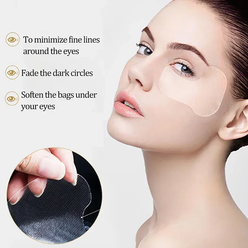 2PCS Silicone Anti-Wrinkle Reusable Eye Pad Skin Care Tools Anti-aging Prevention Facial Wrinkles Facial Lift Beauty Tools