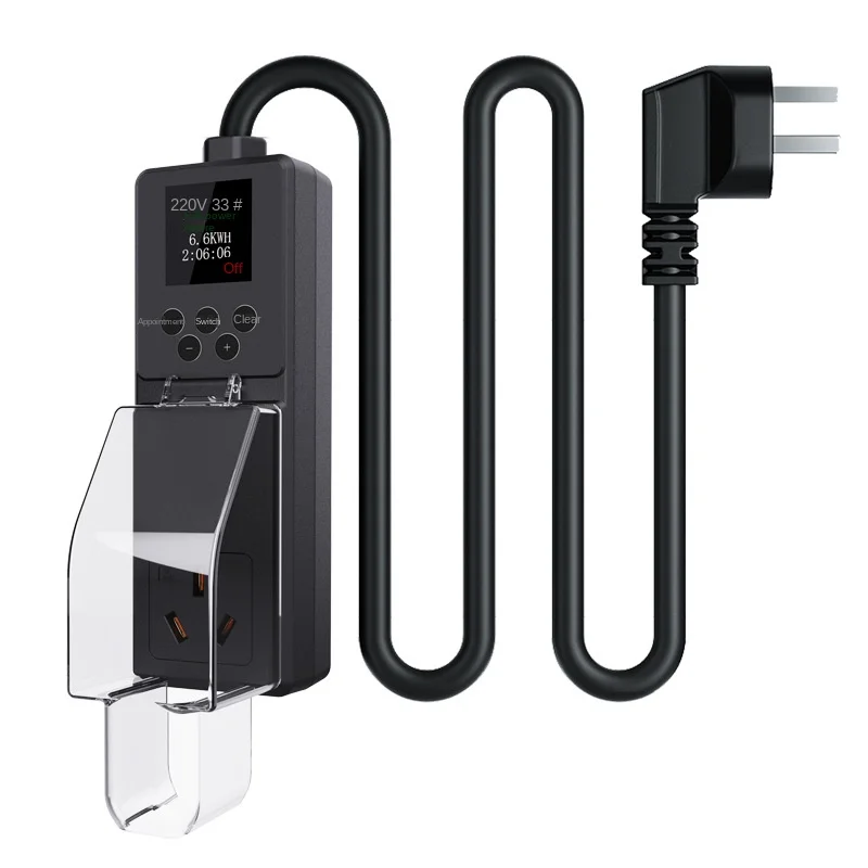Original 16A 3.5KW Color Screen Timing Grounding-Free Protection Plug Adapter for BYD  Wire-Free New Energy Car Charger Socket