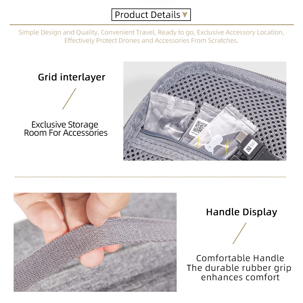 Carrying Case For DJI Mini 5 Pro,Travel Storage Bag Waterproof Nylon Protective Cover Box,RC N3 Controller and Drone Accessories